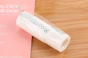 Close-up of transparent invisible adhesive tape rolls for office and craft DIY projects