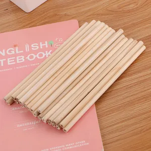 Natural Wood HB Pencils Round Hexagonal Triangle Shape Graphite Core Pencils For Drawing Writing Sketching Office School Kids Students