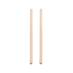 Pair of natural unpainted wood round pencils ideal for student sketching and professional drawing