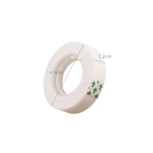 Transparent invisible tape for office and DIY with 1.2cm width and 4.9cm diameter