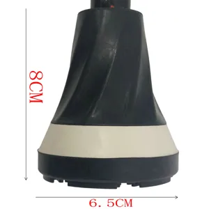 Ersatz Gummifuss fuer Gehhilfe rutschfester Bodenpuffer Detailansicht 8cm und 6.5cm