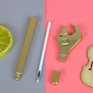Creative gold wrench-shaped plastic gel pen for school students and office gift