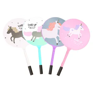 Set of four cartoon unicorn fan ballpoint pens for students and gifts