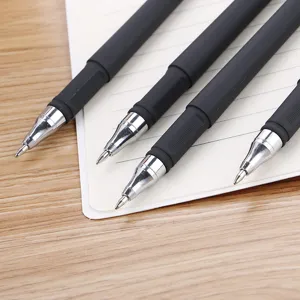 Premium-Gelschreiber-Set in Schwarz matt für das Büro und Schreibwaren für die Schule