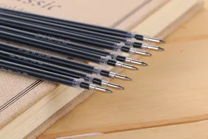 Close-up of magic disappearing ink pen refills with durable metal tips for calligraphy.