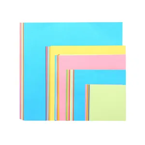 Set di carta per origami quadrata colorata in varie dimensioni per lavoretti fai da te