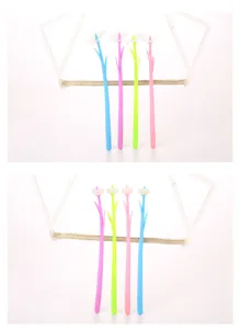 Penne gel creative a forma di fiore che cambiano colore alla luce del sole