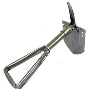Multifunctionele opvouwbare veldschep voor kamperen, outdoor survival en vissen.