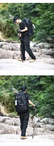 Outdoor Falt-Trekkingstock fünfgeteilt tragbarer Wanderstock für Herren und Damen stabil