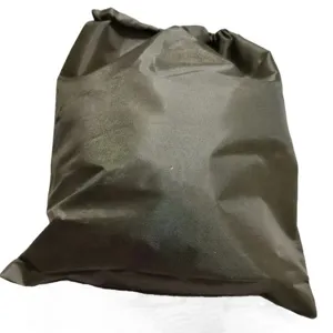 Portable nylon storage bag for outdoor hammock, durable green drawstring pouch for travel.