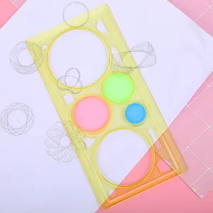 Set de dessin géométrique spirographe créatif pour enfants avec règle et engrenages