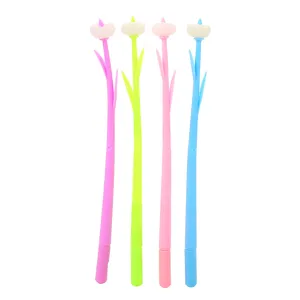 Penne gel a forma di fiore che cambiano colore al sole in quattro colori vivaci.
