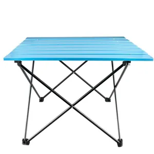 Tavolo da Campeggio Pieghevole Portatile in Lega di Alluminio Mini Tavolo da Campeggio Leggero e Compatto per Picnic all'Aperto Escursionismo Barbecue Viaggio