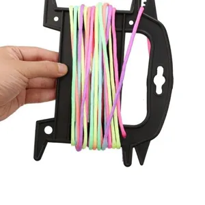 Enrouleur de Corde en Plastique PP d'Extérieur Organisateur de Corde en Forme d'Échelle Support Tigre Outil de Stockage