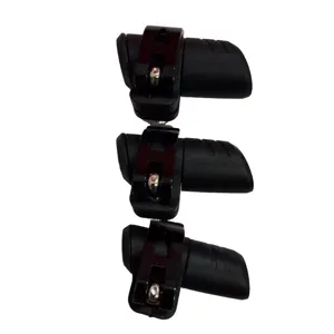 Repuestos para bastón de trekking bloqueo externo accesorios metal negro lote 3pcs.