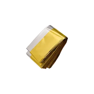 Manta térmica de emergencia para exteriores, manta de supervivencia de aluminio 160x210cm