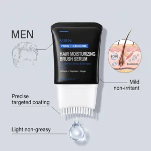 Herren Haarpflege-Serum mit Bürstenapplikator 100ml, pflegt Kopfhaut und Haaransatz gezielt.