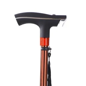 Bastone da passeggio regolabile in alluminio per anziani con impugnatura ergonomica vista principale