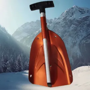 Pala da neve pieghevole in alluminio per campeggio, attrezzo multifunzione da esterno auto.