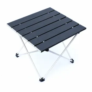 Tavolo da campeggio pieghevole portatile in alluminio leggero per picnic all'aperto BBQ