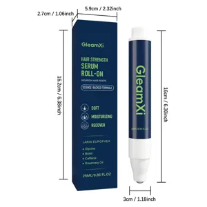 GleamXi Rosmarin Haarserum Roller für Kopfhautpflege und tragbare Massage Detailansicht Neu