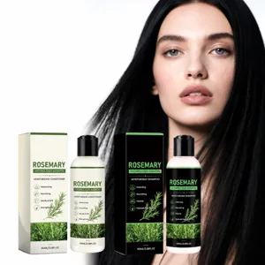 Set per la Cura dei Capelli al Rosmarino Shampoo Profondo e Balsamo Idratante per Capelli Lucidi e Volumizzati