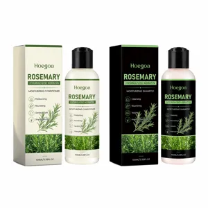 HOEGOA Rosmarino Cheratina Idrolizzata Shampoo e Balsamo Set 100ml Cura Capelli