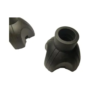 Puntale in gomma per stampella a quattro piedi 19mm gommino antiscivolo ricambio dettaglio.