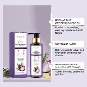 GleamXi rosemary onion hair conditioner 100ml nourishing smooth daily scalp care product