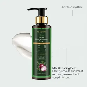 GleamXi rosemary and onion biotin shampoo 100ml mild cleansing formula for hair care
