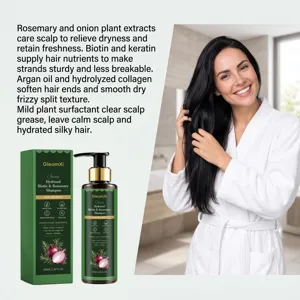 GleamXi Rosemary Onion Shampoo Gentle Scalp Cleansing And Volumizing Hair Care 100ml