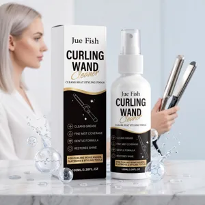 Professional Hair Tool Cleaner Spray For Curling Wand Straightener Cleaning Solution Greased Buildup Remover
