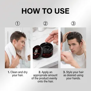 EAST MOON starker Halt Haarpomade für Männer Styling, einfach zu verwenden natürliches Styling Wachs.