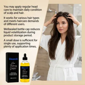 GleamXi Haardichte Lösung 100ml nährende Kopfhautpflege für alle Haartypen tägliche Anwendung.