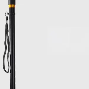 Verstellbare schwarze Nylon Stock Handschlaufe Anti-Sturz Sicherheitsseil für Wanderstöcke