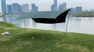 Tente de camping extérieure bâche pare-soleil imperméable portable pour pique-nique plage