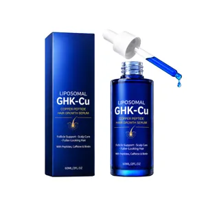 Liposomal GHK-Cu Copper Peptide Hair Growth Serum with Caffeine and Biotin, 60ml bottle