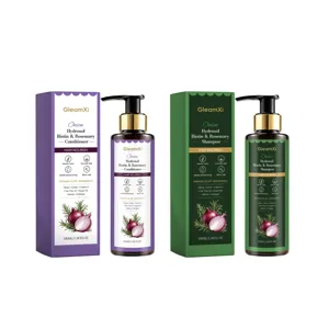 GleamXi Rosemary Shampoo and Conditioner Set for Smooth Hair and Nourishing Scalp Care