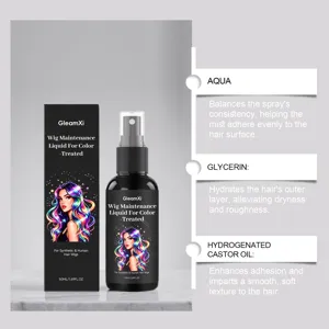 Σπρέι συντήρησης περούκας GleamXi 50ml, ενυδατική φροντίδα για βαμμένα μαλλιά.