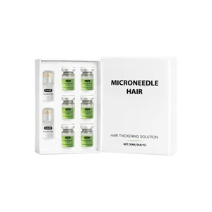 Microneedle hair growth roller serum set for scalp nourishment and daily hair care treatment