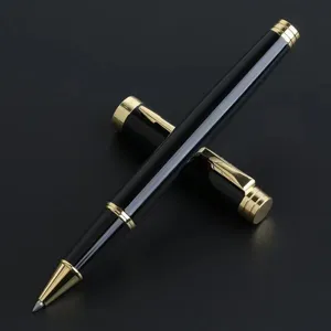 Hero Metal Rollerball Pen Business Office Signature Pen Black Gold Clip Smooth Writing Pen Professional Stationery