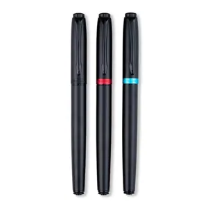 Hero metal rollerball pen set business office smooth writing signature pens 3pcs black red blue