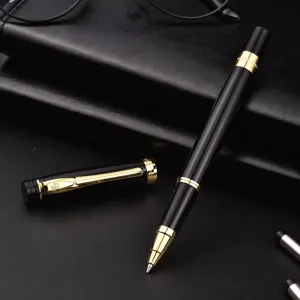 Hero 3802 high-end business metal signature pen with black and gold finish and smooth writing.