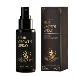 Haarwuchs-Spray mit Biotin und Koffein angereichert für natürlichen Glanz. 50ml.