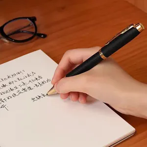 High-End Business Metal Rollerball Pen Gift Box Luxury Office Signature Writing Pen Set for Men and Women