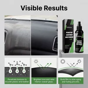 HOMONTH spray restauratore plastica e pelle auto 100ml detergente cruscotto lucidante cura
