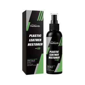 Spray ristrutturante plastica e pelle auto HOMONTH, 100ml cura interni pulizia.
