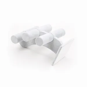 Professionele 3-laags grijze fluwelen sieraden display standaard voor armbanden en horloges