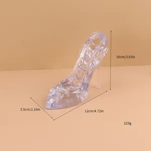 Creative High Heel Shoe Jewelry Display Stand PP Plastic Ring Earring Holder Storage Organizer Desktop Decoration Home Gift