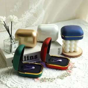 Detailed view of high-end LED jewelry boxes in multiple elegant colors and finishes